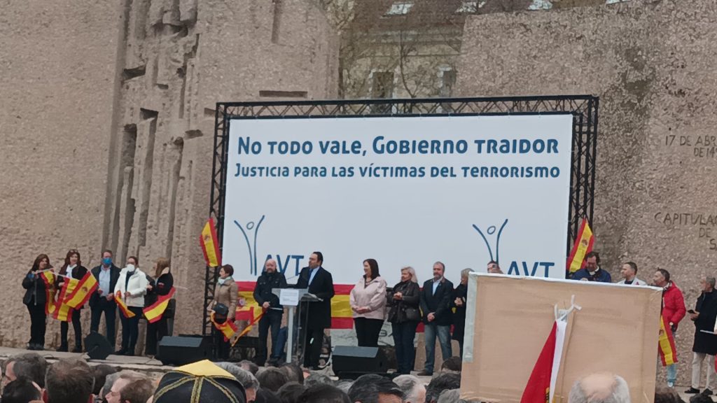 Apoyo a la manifestación de la AVT en Madrid