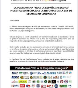 Plataforma No a la España Insegura