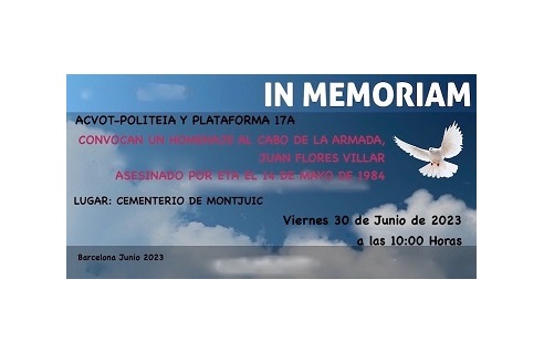 Homenaje al cabo de la Armada: Juan Flores Villar asesinado por ETA en 1984