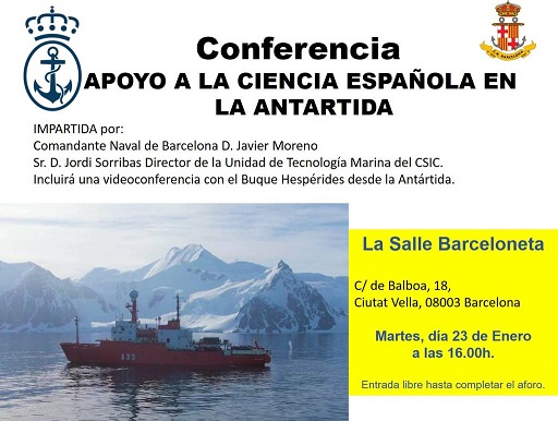 Conferencia apoyo a la ciencia española en la Antártida