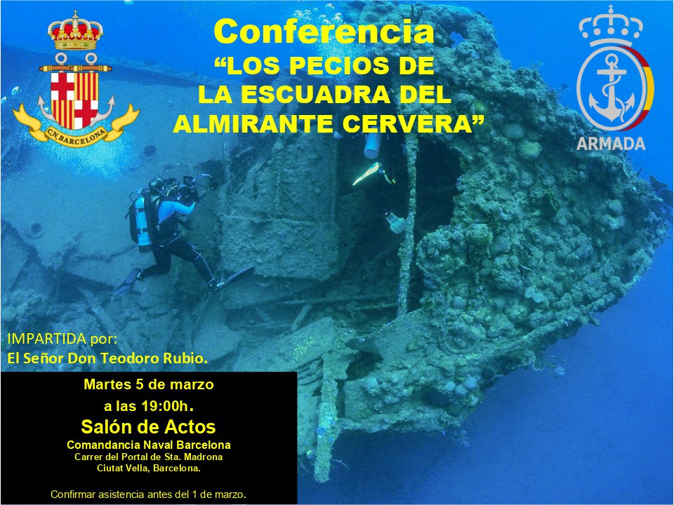 Conferencia en la Comandancia Naval de Barcelona