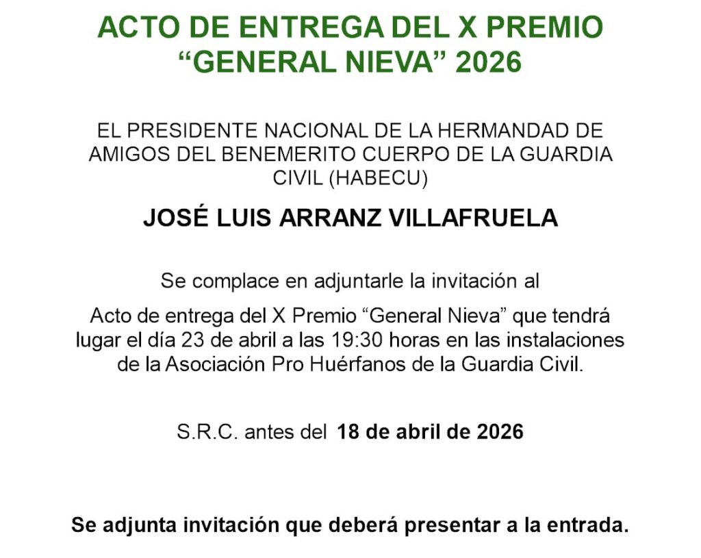 Politeia en el acto de entrega del X premio “General Nieva” 2026